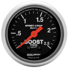 Load image into Gallery viewer, Autometer Sport-Comp 52mm METRIC 0-2.5kg/Cm2 Mechanical Gauge