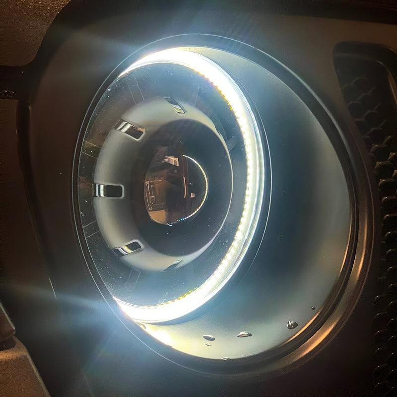 Oracle Oculus Bi-LED Projector Headlights for Jeep JL/Gladiator JT - Matte Black - 5500K