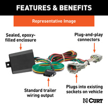 Load image into Gallery viewer, Curt 11-16 Jeep Compass Custom Wiring Harness (4-Way Flat Output)