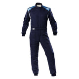 OMP First-S Overall Navy Blue/Cyan - Size 44 (Fia 8856-2018)