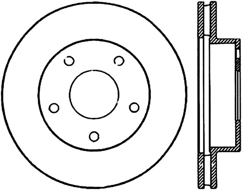 StopTech Slotted & Drilled Sport Brake Rotor