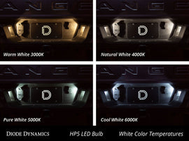 Diode Dynamics 194 LED Bulb HP5 LED Pure - White Short (Pair)