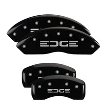 Load image into Gallery viewer, MGP 4 Caliper Covers Engraved Front &amp; Rear Oval logo/Ford Black finish silver ch