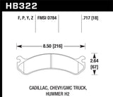 Hawk Chevy / GMC Truck / Hummer HPS Street Front Brake Pads