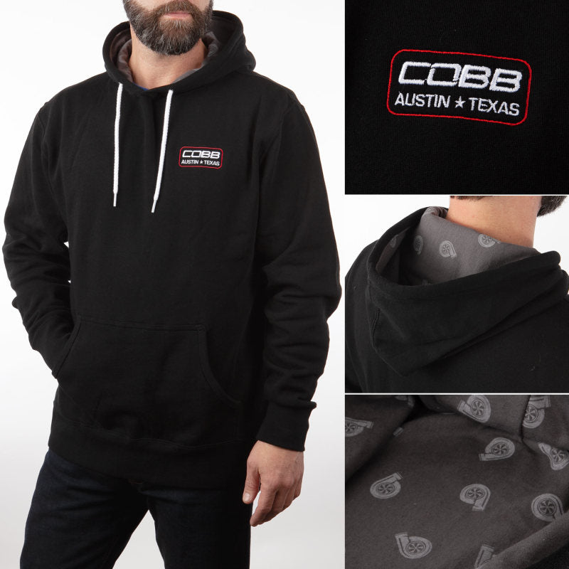 Cobb Black Pullover Hoodie - Size Small