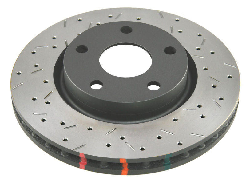 DBA 4000 Series Rear Uni-Directional Drilled & Slotted Rotor 13+ Ford Mustang V8 Shelby GT500 w/Brem