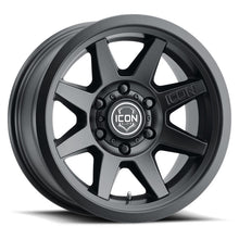 Load image into Gallery viewer, ICON Rebound SLX 17x8.5 6 x 135 6mm Offset 5.75in BS 87.1mm Bore Satin Black Wheel