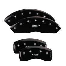 Load image into Gallery viewer, MGP 4 Caliper Covers Engraved Front &amp; Rear MGP Black Finish Silver Characters 2018 Toyota 86