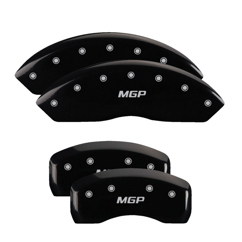 MGP 4 Caliper Covers Engraved Front & Rear Circle K/Kia Black Finish Silver Char 2013 Kia Optima