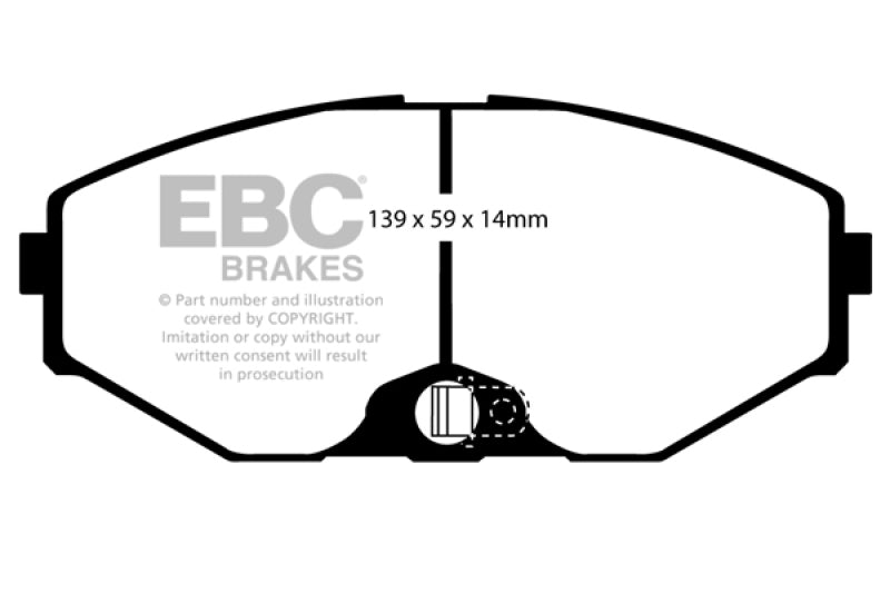 EBC 93-97 Infiniti J30 3.0 Greenstuff Front Brake Pads