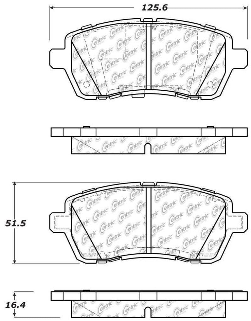 StopTech Performance 11-13 Ford Fiesta Front Brake Pads