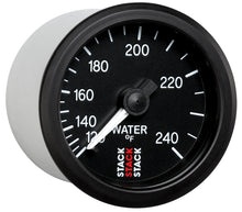 Load image into Gallery viewer, Autometer Stack 52mm 120-240 Deg F 1/2in Npt (M) Mechanical Water Temp Gauge - Black