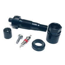 Load image into Gallery viewer, Schrader TPMS Service Pack - Black Anodized Stem and Nut - Fits EZ-sensors - 10 Pack