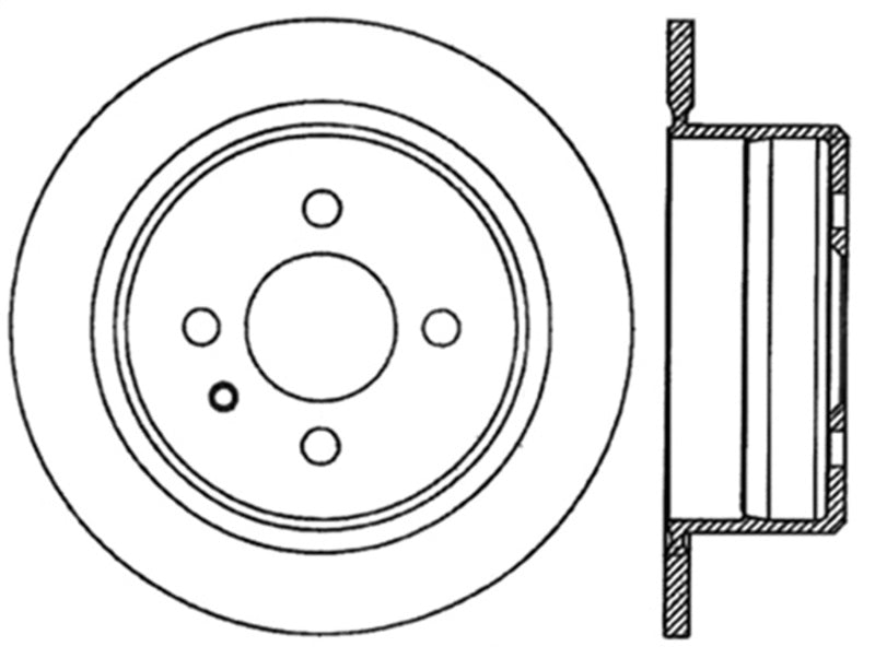 StopTech Sport Cross Drilled Brake Rotor - Front Left