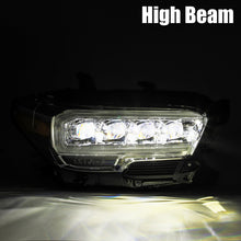 Load image into Gallery viewer, AlphaRex 16-20 Toyota Tacoma NOVA LED Projector Headlights Plank Style Chrome w/Activation Light