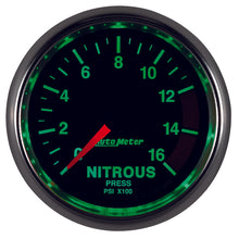 Load image into Gallery viewer, Autometer GS 2 1/16in. 1600PSI Nitrous Fuel Pressure Gauge