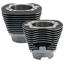 Load image into Gallery viewer, S&amp;S Cycle 2007+ BT 4-1/8in Bore Cylinder Set For 117in &amp; 117in Dish Hot Set Up Kits - Wrinkle Black
