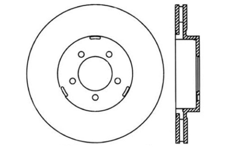 StopTech Slotted & Drilled Sport Brake Rotor