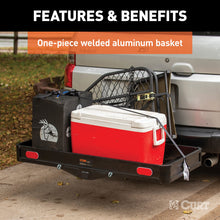 Load image into Gallery viewer, Curt 49in x 22-1/2in Basket-Style Aluminum Cargo Carrier