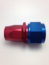 Load image into Gallery viewer, Fragola -16AN Fem. Nut x -12AN Hose Reducing Hose End - Blue/Red