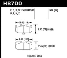 Load image into Gallery viewer, Hawk 06-07 Subaru Impreza WRX HT-10 Front Race Brake Pads