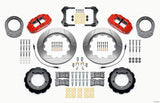 Wilwood Narrow Superlite 4R Front Hat Kit 14.00in Red 76-77 Ford Bronco Dana 44 w/Lines