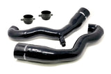 Torque Solution Turbo Inlet Hose Black: Porsche 997.1 TT / GT2