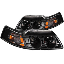 Load image into Gallery viewer, ANZO 1999-2004 Ford Mustang Projector Headlights Black