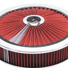 Load image into Gallery viewer, Edelbrock Air Cleaner Pro-Flo High-Flow Series Round Filtered Top Cloth Element 14In Dia X 3 125In