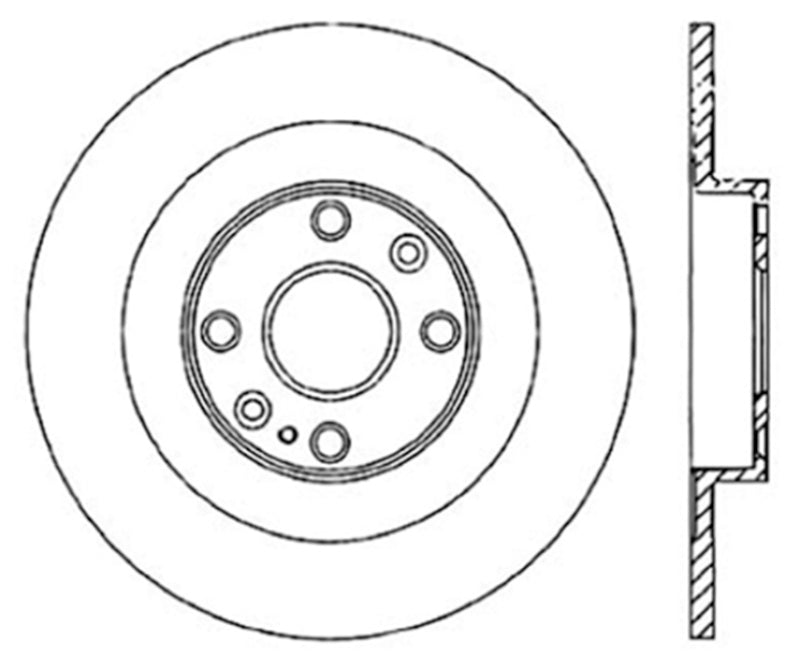 StopTech 01-05 Mazda Miata MX-5 (Sport/Hard Suspension) Rear Premium Brake CryoStop Rotor