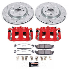 Load image into Gallery viewer, Power Stop 11-20 Lincoln MKT Front Z36 Truck &amp; Tow Kit w/Cals