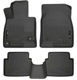 Husky Liners WeatherBeater 14 Mazda 3 Hatch&Sedan Front & Second Row Black Floor Liners - GTR Auto