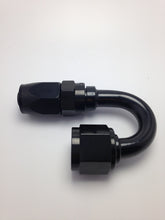 Load image into Gallery viewer, Fragola -16AN Fem x -12AN Hose 180 Degree Reducing Hose End - Black