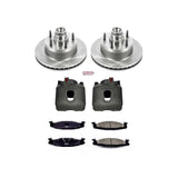 Power Stop 94-02 Ford E-150 Econoline Club Wagon Front Autospecialty Kit w/Cals