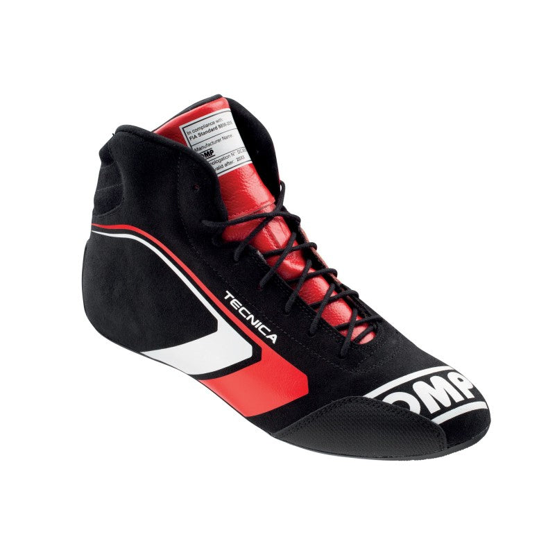 OMP Tecnica Shoes Black/Red - Size 38 (Fia 8856-2018)