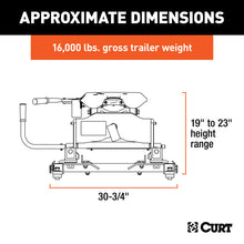 Load image into Gallery viewer, Curt A16 5th Wheel Hitch w/Roller and GM Puck System Adapter