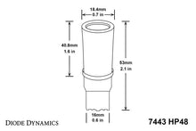 Load image into Gallery viewer, Diode Dynamics 7443 LED Bulb HP48 LED - Amber (Single)