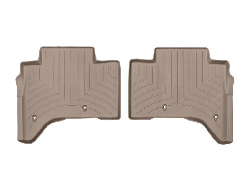 WeatherTech 2013+ Land Rover Range Rover Rear FloorLiner - Tan(Stand Wheelbase Models w/2nd Row Con)