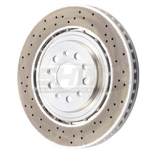 Load image into Gallery viewer, SHW 15-21 Maserati Ghibli 3.0L w/Sport Pkg Front Cross-Drilled Lightweight Brake Rotor (670030935)
