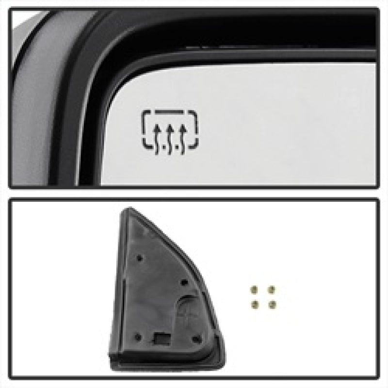 xTune Ford Superduty 08-15 L&R Extendable Power Heated Adjust Mirror Amber MIR-FDSD08S-PW-AM-SET