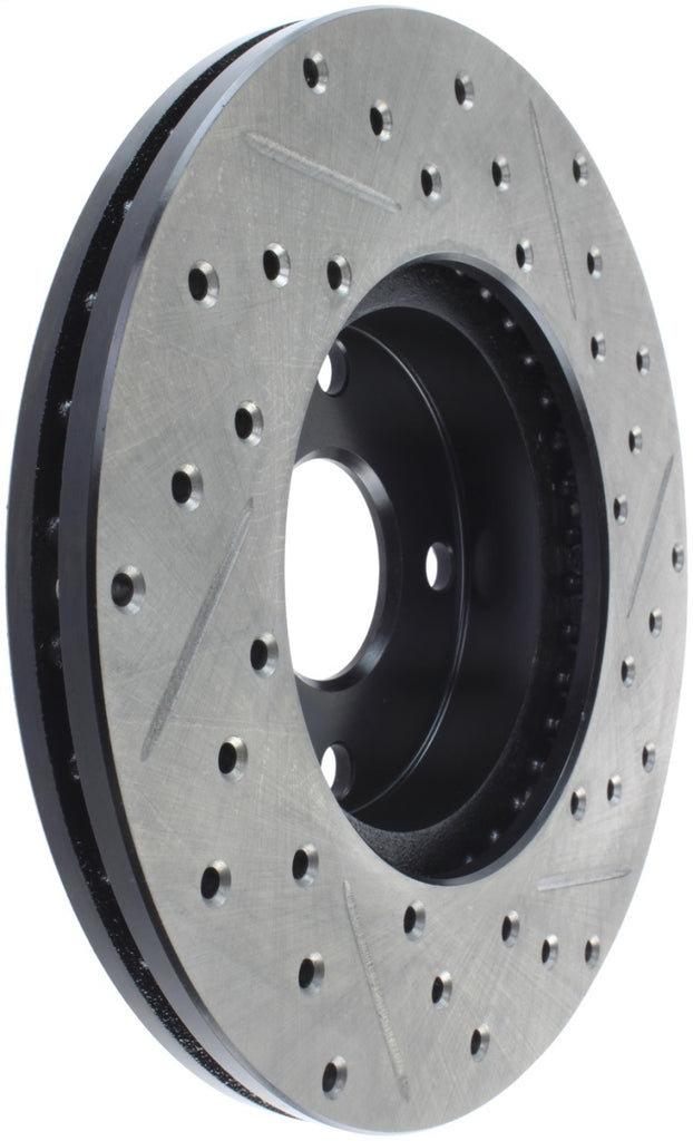 StopTech 91-03 Ford Escort ZX2 / 92-95 Mazda MX-3 Slotted & Drilled Right Front Rotors