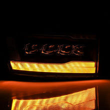 Load image into Gallery viewer, AlphaRex 06-08 Dodge Ram 1500HD NOVA LED ProjHeadlights Plank Style Blk w/Seq Signal/DRL/Amber LED