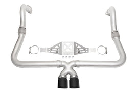 SOUL 17+ Porsche 718 Cayman / Boxster Performance Exhaust - Manual - Slash Cut Satin Black Tips