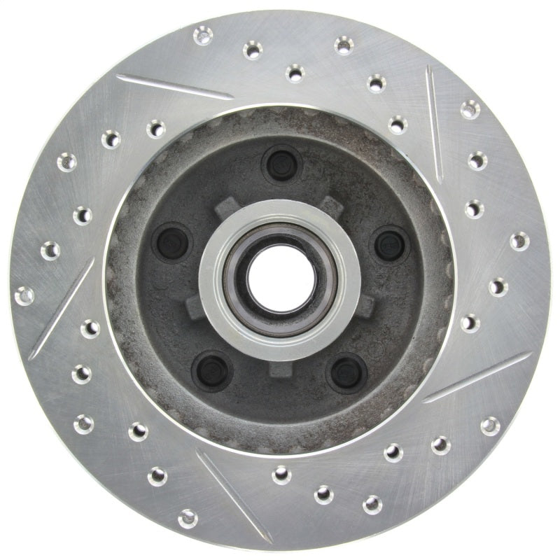 StopTech Select Sport 89-92 Chevrolet Camaro (exc 1LE Perf Pkg) Slotted & Drilled Right Front Rotor