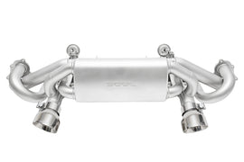 SOUL 2020+ Porsche 718 GT4 / Spyder / GTS 4.0L Valved Exhaust - Polished Slash Cut Tips - No VC