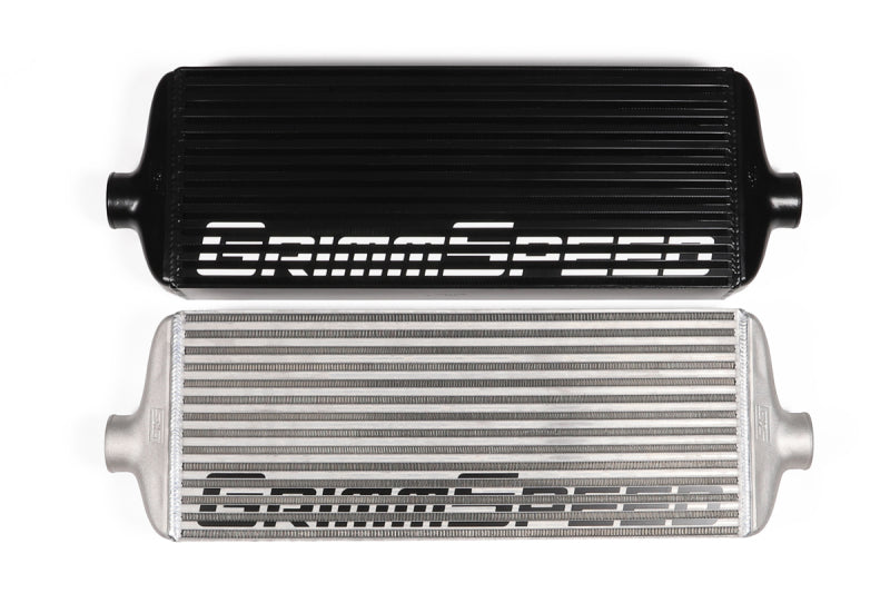 GrimmSpeed 2015+ Subaru WRX Front Mount Intercooler Kit Raw Core / Black Pipe