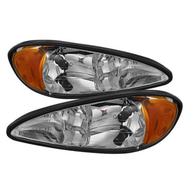 xTune Pontiac Grand Am 99-05 Crystal Headlights Chrome HD-JH-PGAM99-AM-C