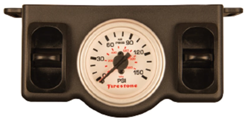 Firestone Electric Dual Pressure Gauge Dual - White Plastic (WR17602576)