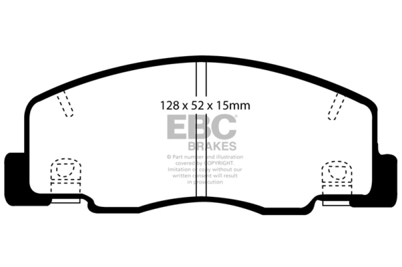 EBC 90-93 Toyota Previa Rear Rotors Greenstuff Front Brake Pads