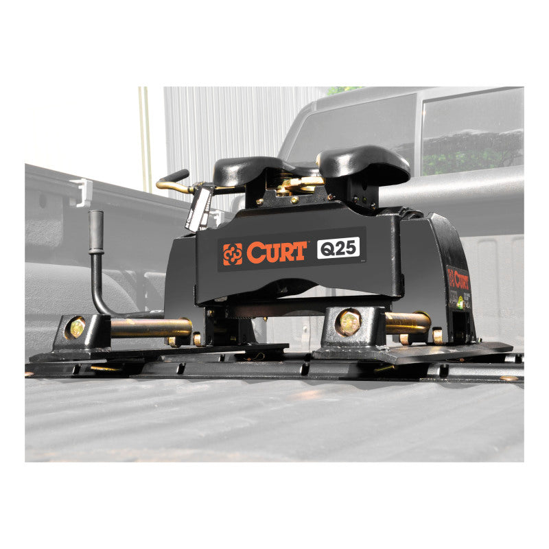 Curt Q25 5th Wheel Hitch w/Roller & Rails